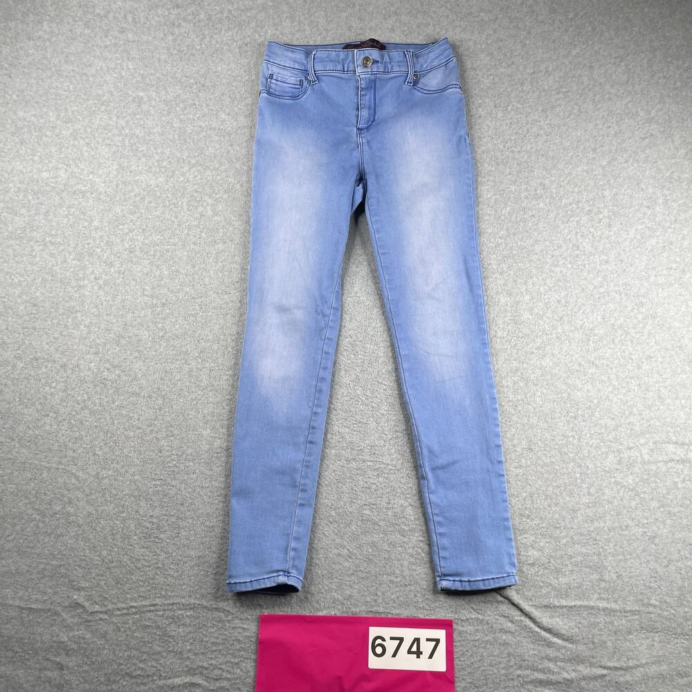 Gloria Vandervilt Jeggings Light Blue Distressed Womens Size 6P Petite Stretch